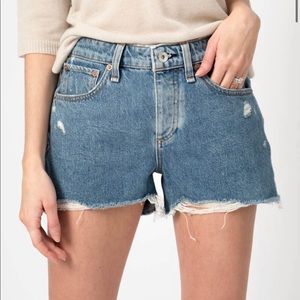 Rag & Bone Dre Low Rise Denim Shorts in Misha Destructed Size 29 Cut Off